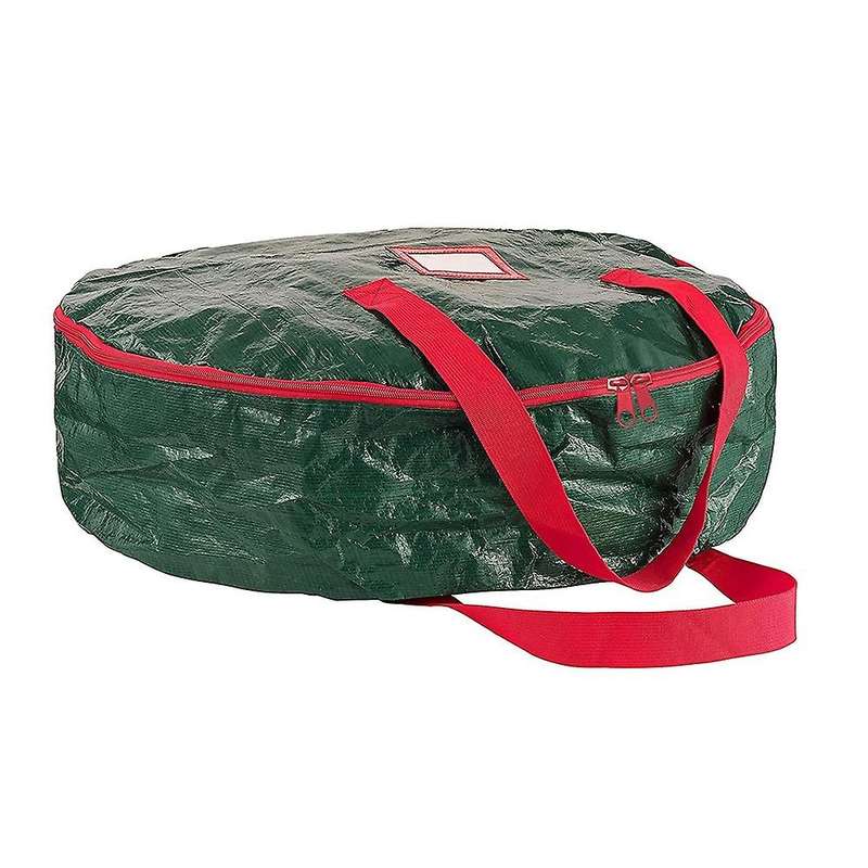Christmas Wreath Storage Bag 23.62inch Garland Container Green