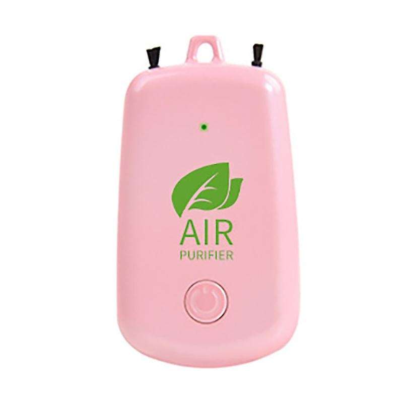 12 Million Negative Ion Generator Purifier Fashion Personal Pink
