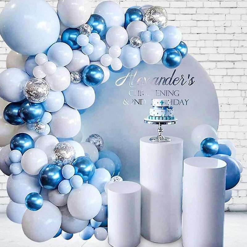 Blue Macaron Balloon Garland Arch Kit Birthday Party Decor