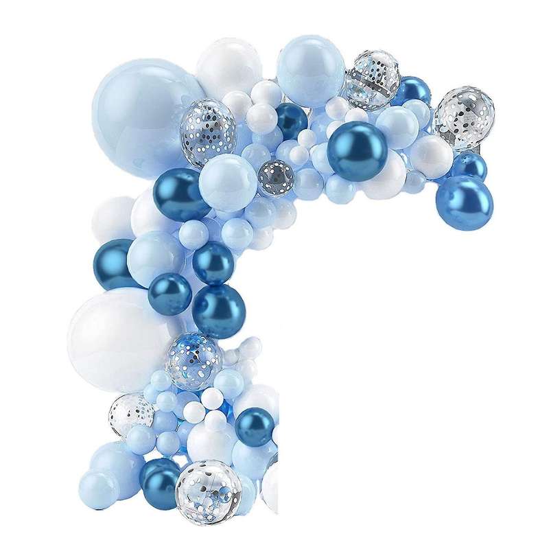 Blue Macaron Balloon Garland Arch Kit Birthday Party Decor