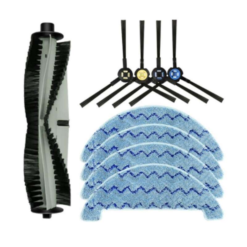 Main Brush Side Brush Mop Cloths Rag Replacement for Ilife A7/a9s