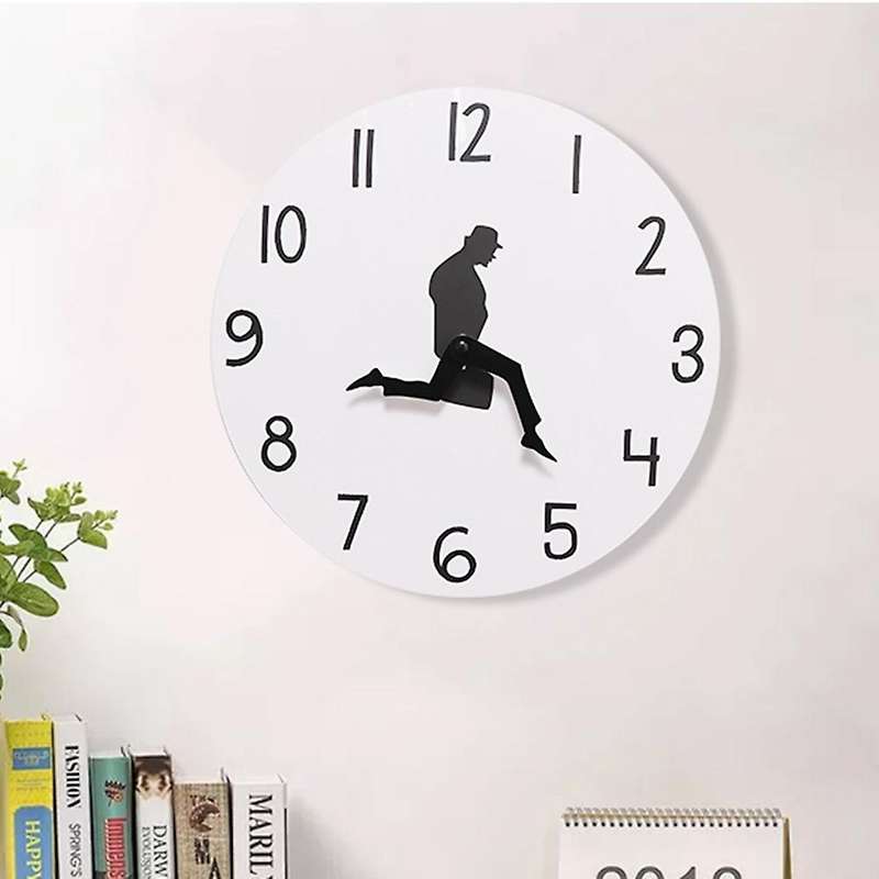 Wall Clock Sweep Seconds Silent Ministry Of Silly Walks Clock Decor