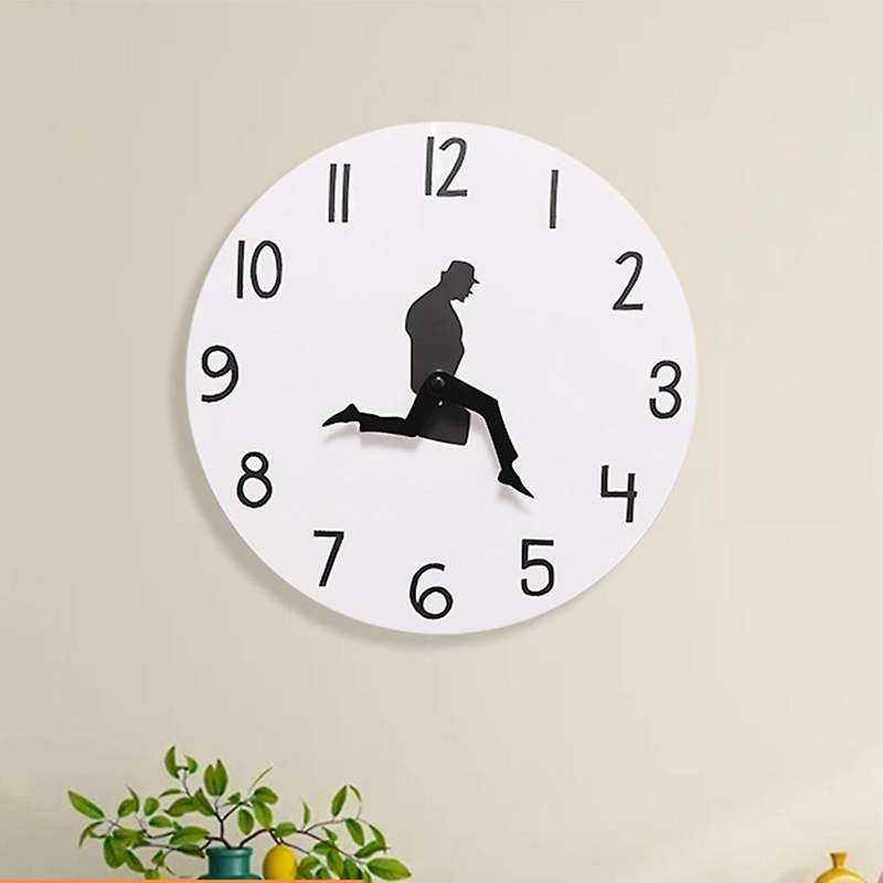 Wall Clock Sweep Seconds Silent Ministry Of Silly Walks Clock Decor