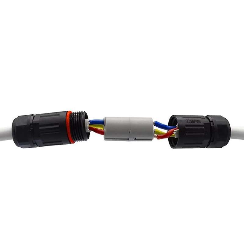 10pcs Ip68 Waterproof Terminal 3 Pin Electrical Wire Cable Connector