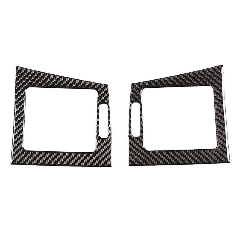 Car Soft Carbon Fiber Central Control Side Air Outlet Cover Trim