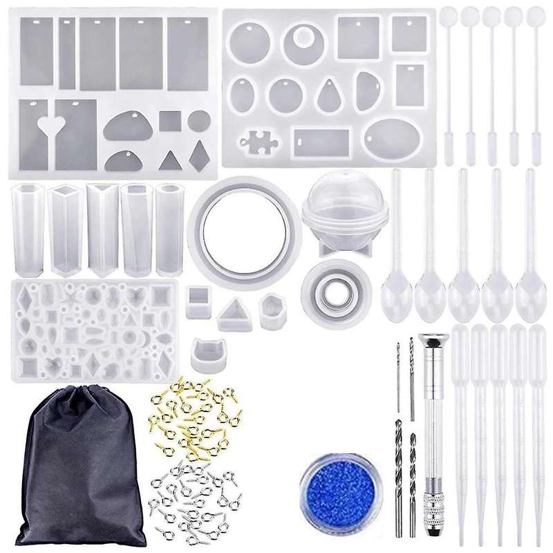 Jewelry Silicone Casting Molds Tools Set for Diy Pendant Making