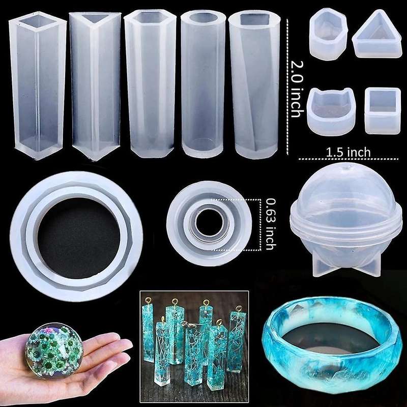 Jewelry Silicone Casting Molds Tools Set for Diy Pendant Making