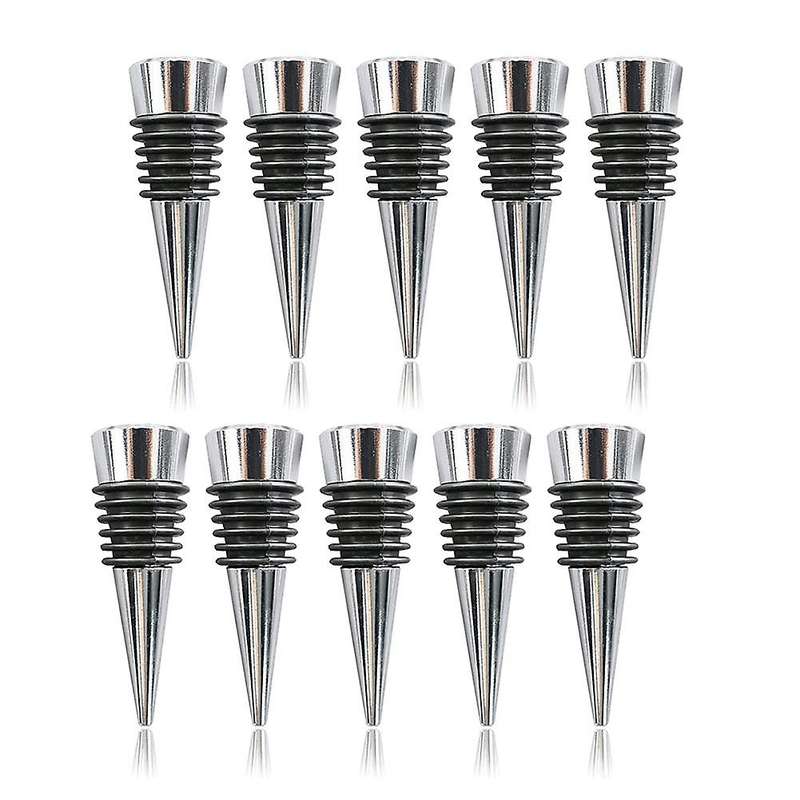 10pcs Reusable Decorative Wine Bottle Stoppers Wine Saver Stopper Set