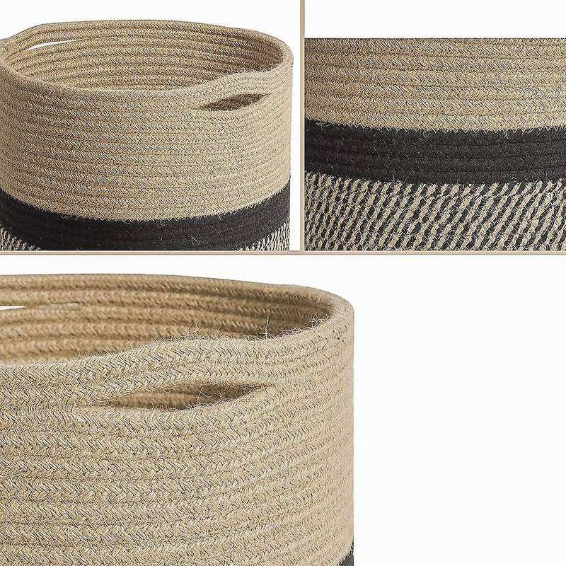Storage Bins Cube Organizer Baskets, Plant Pot Cover Woven Basket