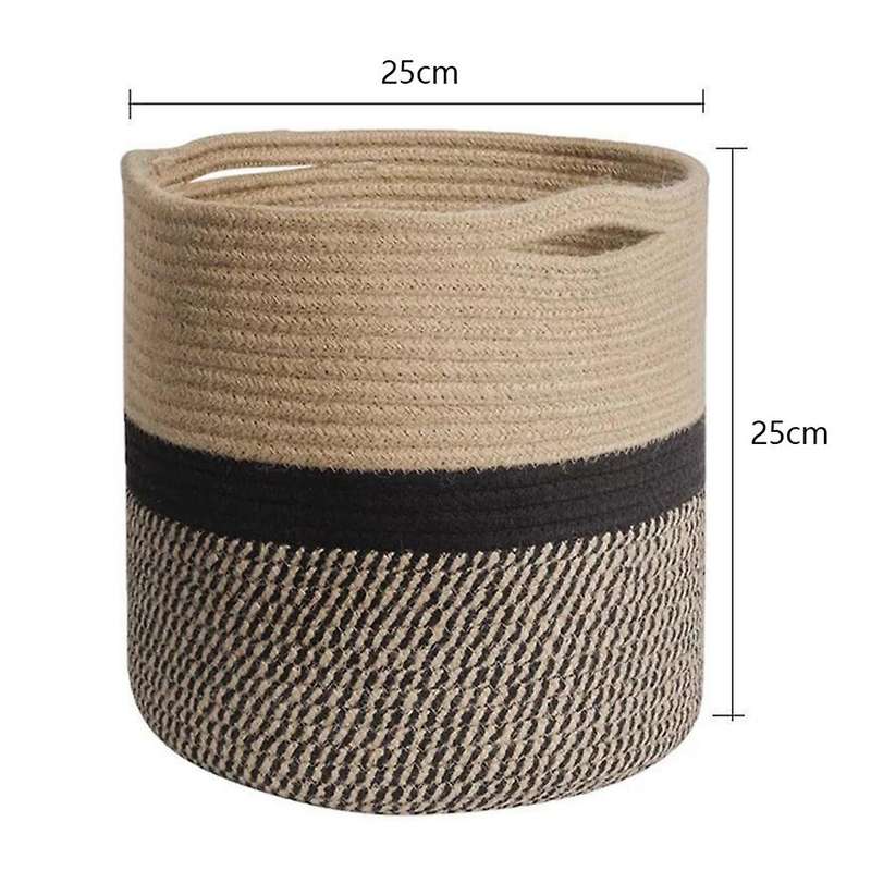 Storage Bins Cube Organizer Baskets, Plant Pot Cover Woven Basket