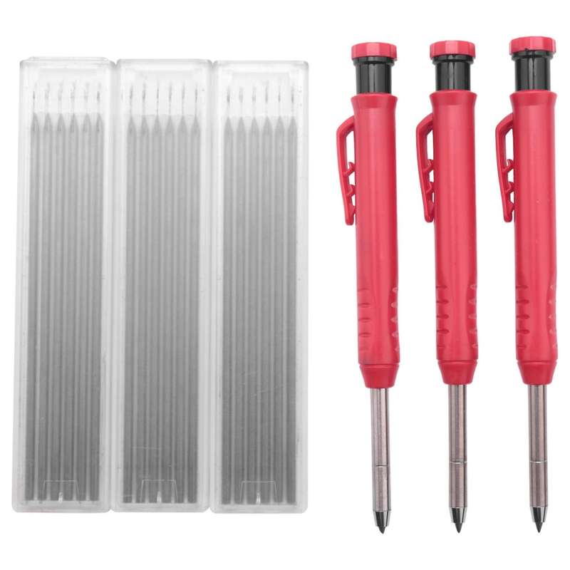 Built-in Pencil Sharpener, Mechanical Drawing Pencils for Woodworking