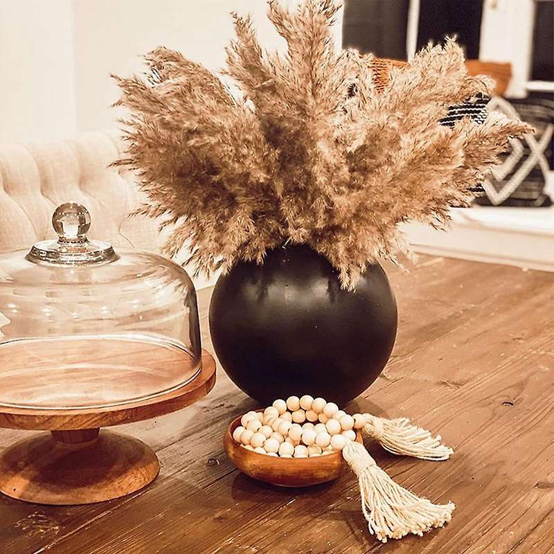 Boho Decor Pampas Grass Fluffy Pompous 30-stems Small Dried Flowers