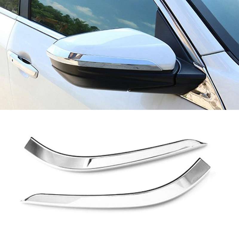 Rearview Mirror Trim for Honda 10th Gen Civic 2016-2020, Silver