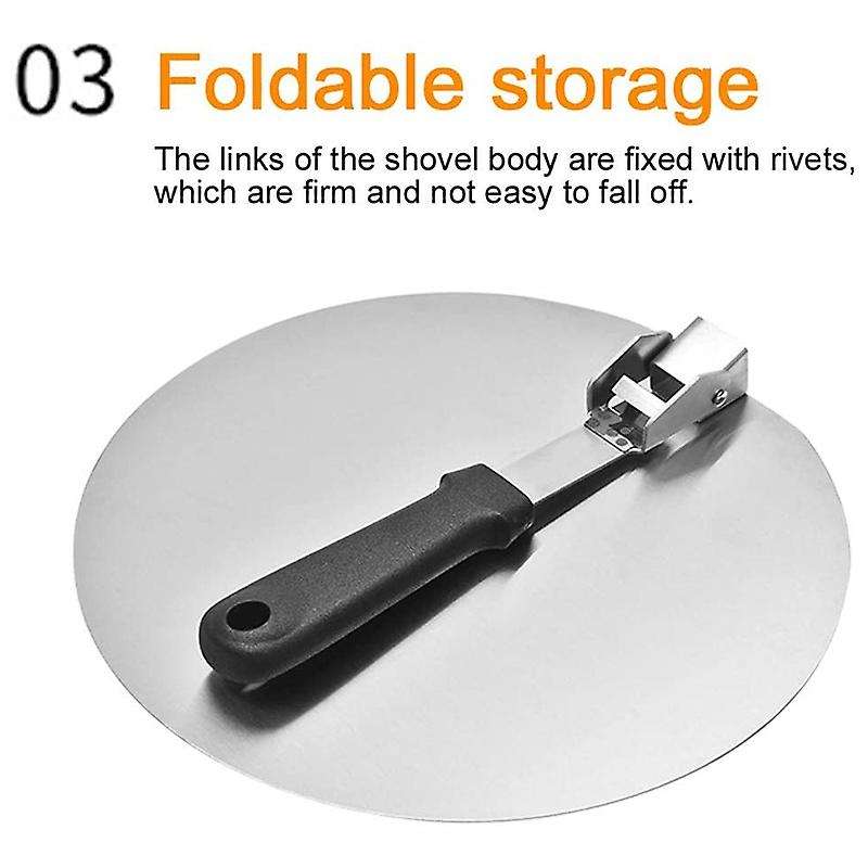 Stainless Steel Pizza Peel with 10inch Paddle for Pizza and Bread