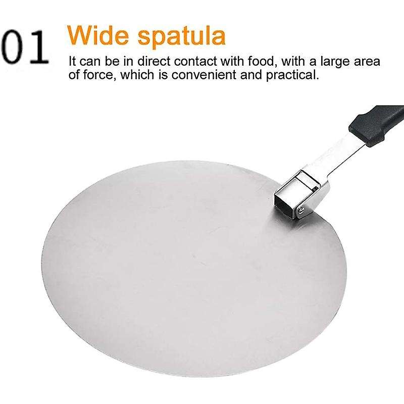 Stainless Steel Pizza Peel with 10inch Paddle for Pizza and Bread