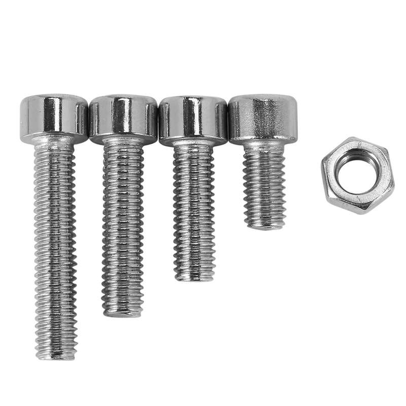 120pcs M5 Stainless Steel Screws Nuts Assortment Kit(5 Sizes)