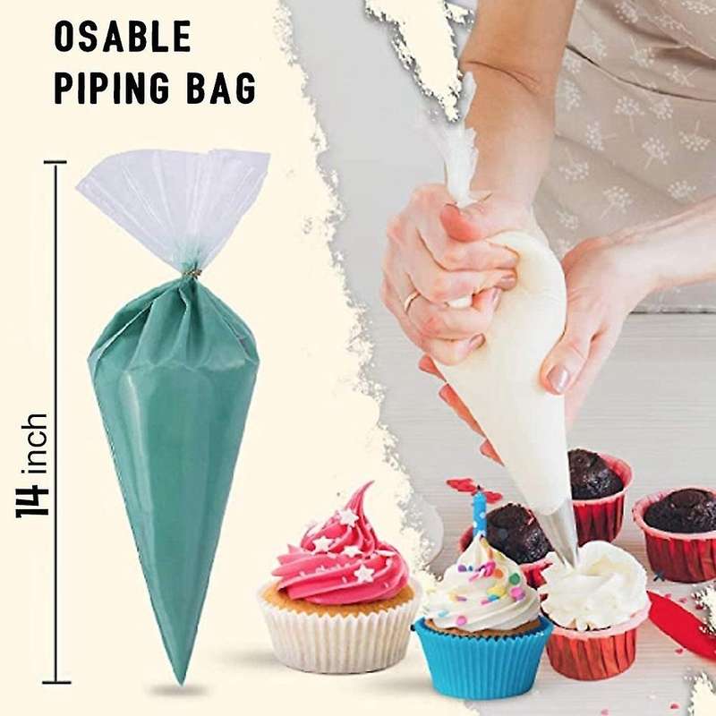 Piping Bags Disposable - 100 Pcs 14 Inch Pastry Piping Bags