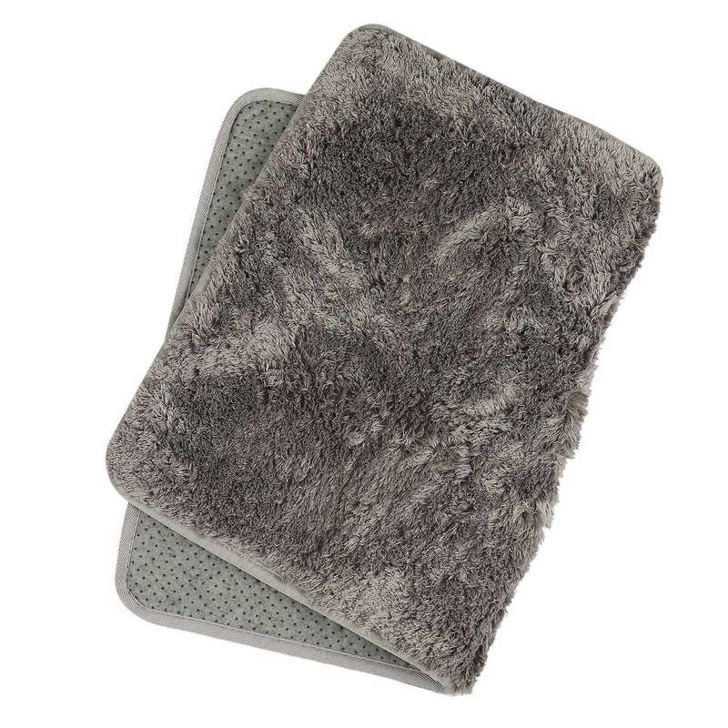 Long Hair Thick Carpet Ins Fresh Bedroom Bedside Blanket,red Gray