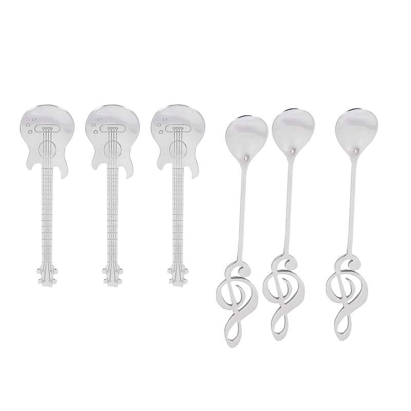 Coffee Spoons,6 Pack Creative Cute Teaspoons Stainless Steel
