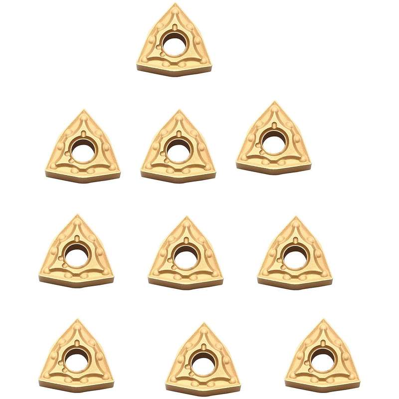 10pcs/set Wnmg080404 Carbide Inserts for Lathe Turning Tool Holder