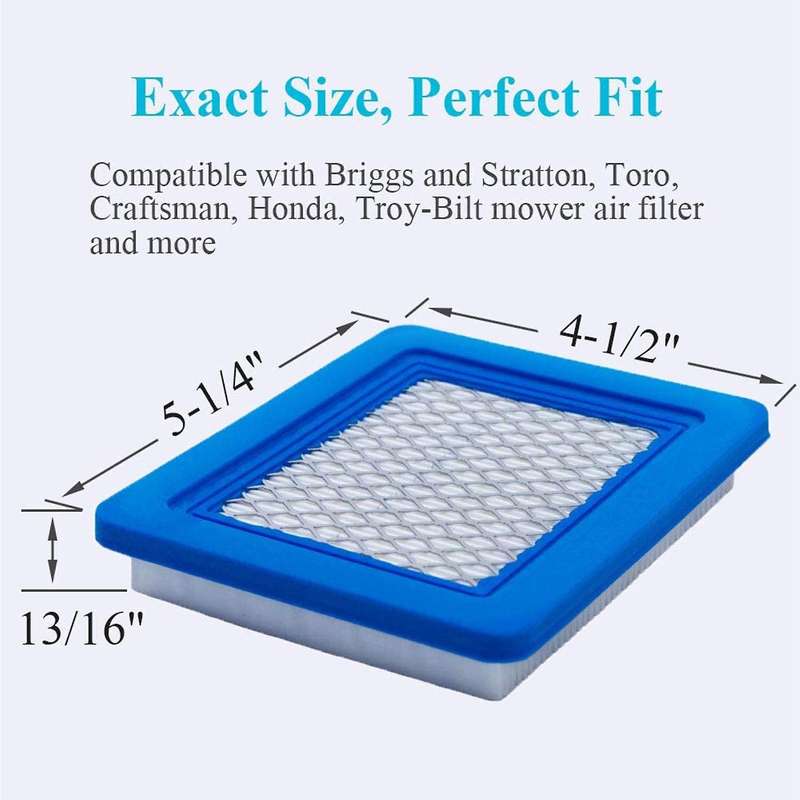 6pcs 491588s Air Filter, Compatible with Briggs and Stratton 491588