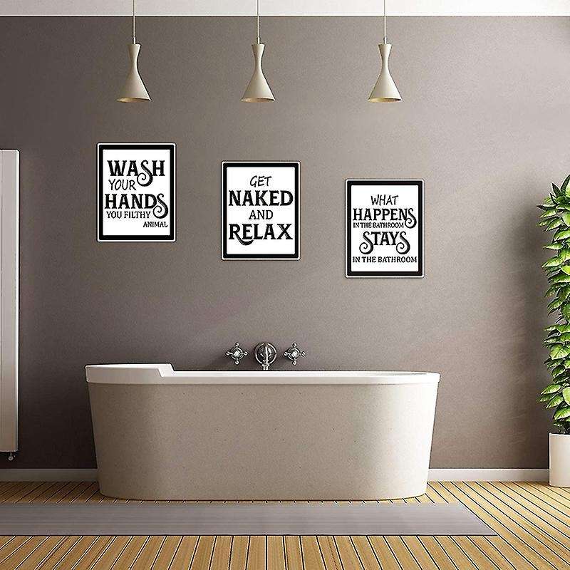 9 Pcs Bathroom Art Decor,funny Vintage Sign Posters for Wall Restroom