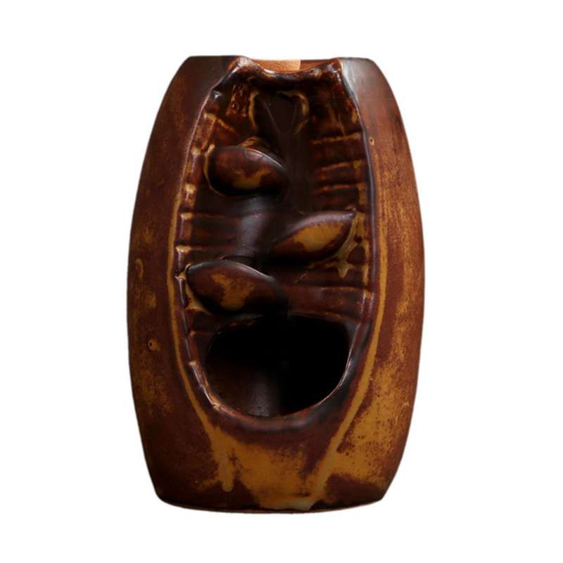 Backflow Censer Smoking Flow Ceramic Incense Holder Decoration -a