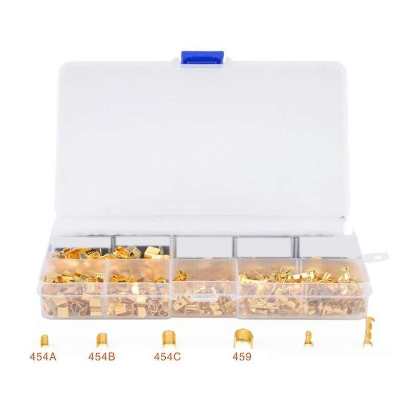 550 Pcs U Shape Copper Ring Terminals Crimp Kit