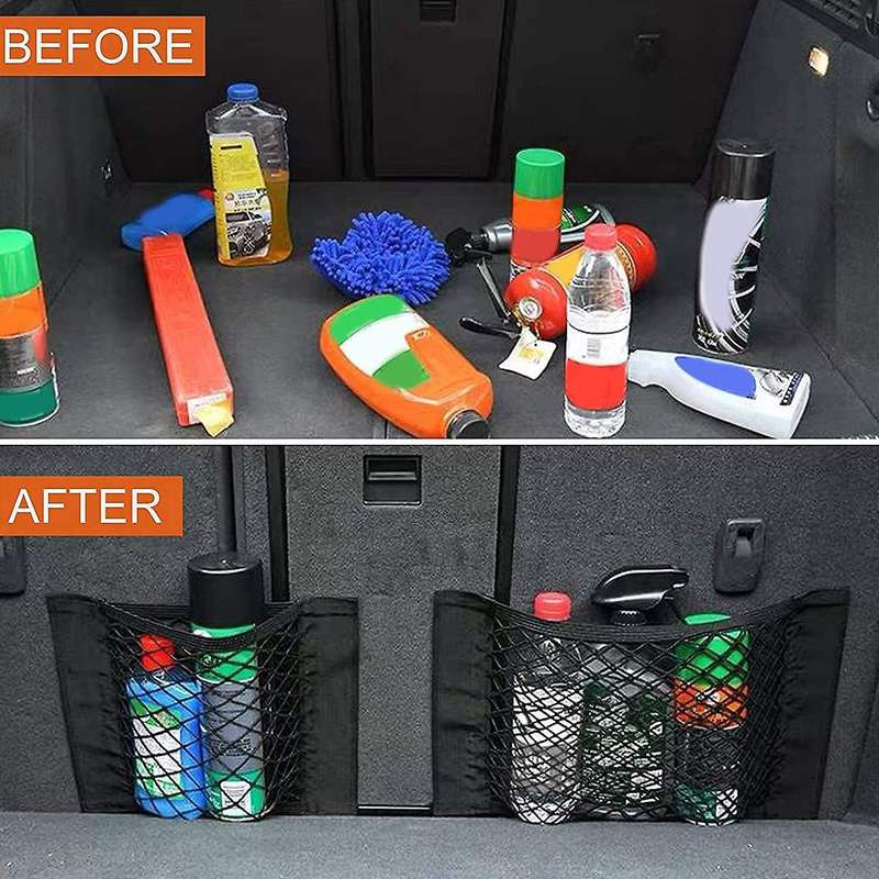 4pcs 40x25cm Car Trunk Net Trunk Storage Net Storage Net Pocket