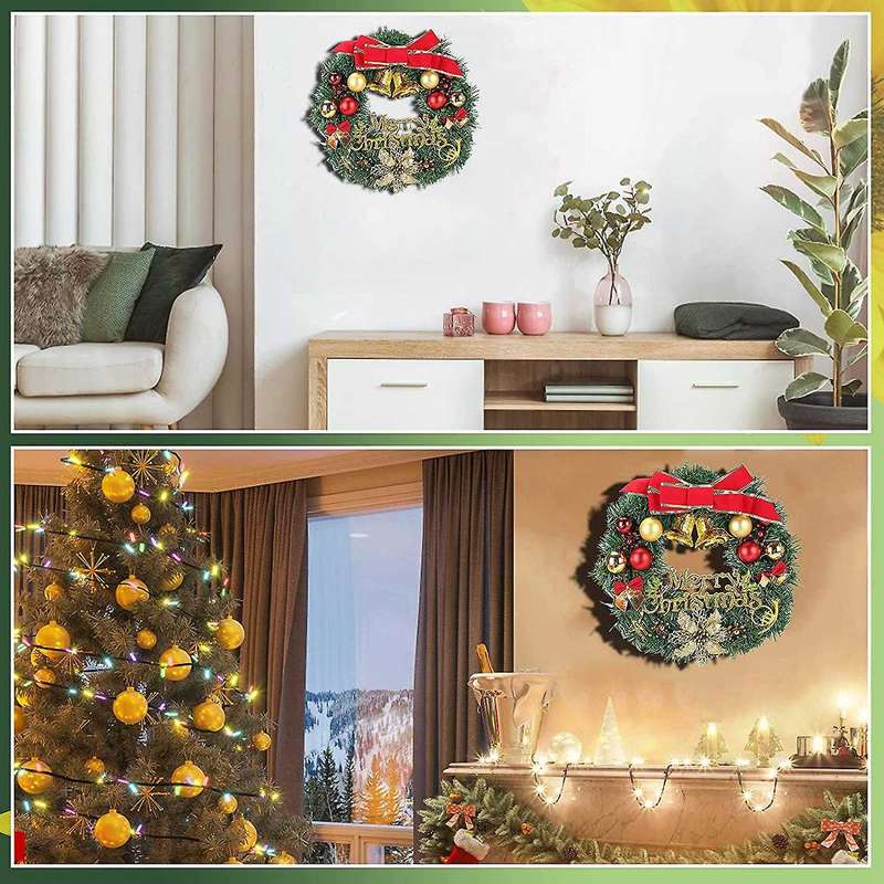 New Christmas Wreath Decorations for Front Door Xmas