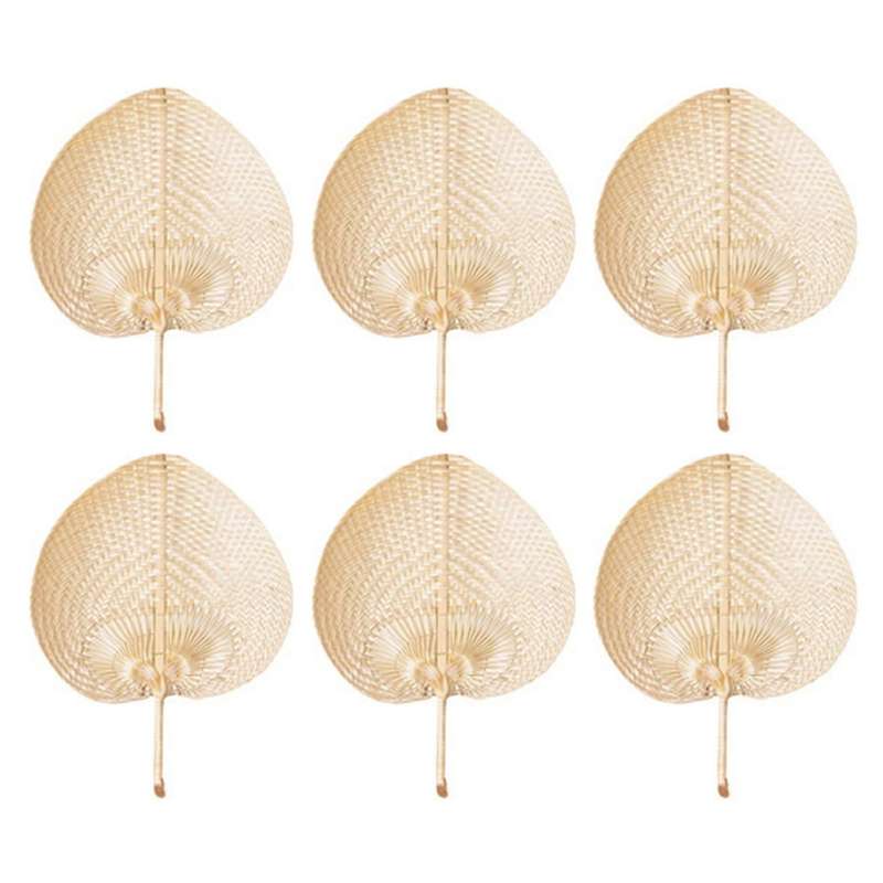 Natural Straw Fan Hand-woven Repellent Hand Fans Farmhouse Decor