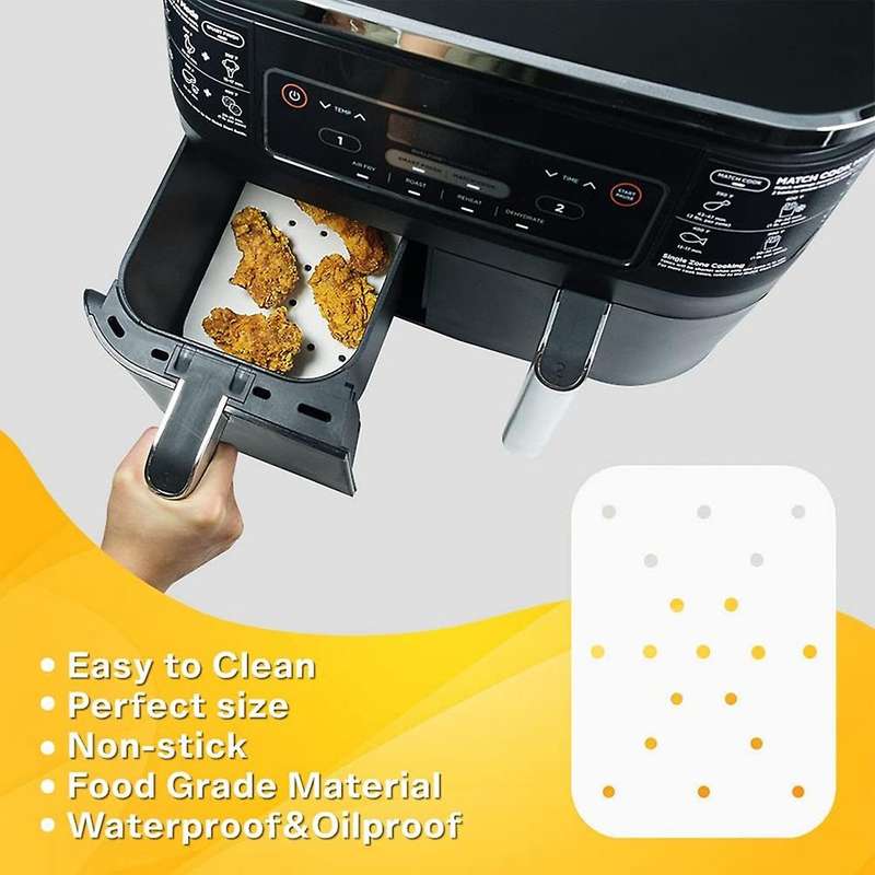 Air Fryer Parchment Paper for Foodi Dz201 with Dual Zone,2 Pcs Liners