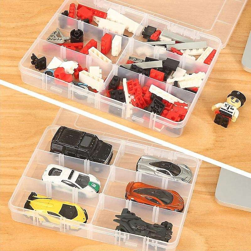 18 Grids Plastic Organizer Box Adjustable Dividers, Storage Box