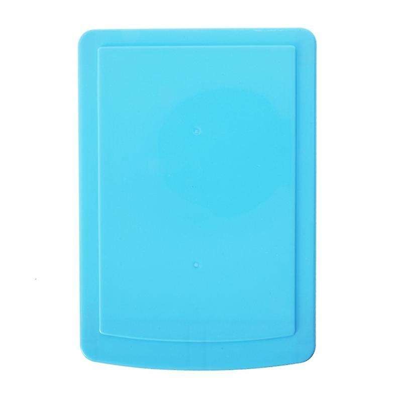 3x Mini Translucent Drawer Type Plastic Storage Box(blue 3 Layers)