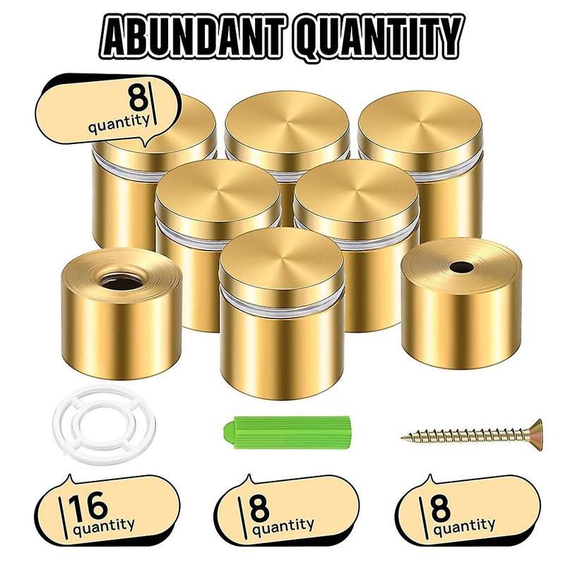 8 Sets Advertising Nail for Hanging Acrylic Picture Frame (25 X 25mm)