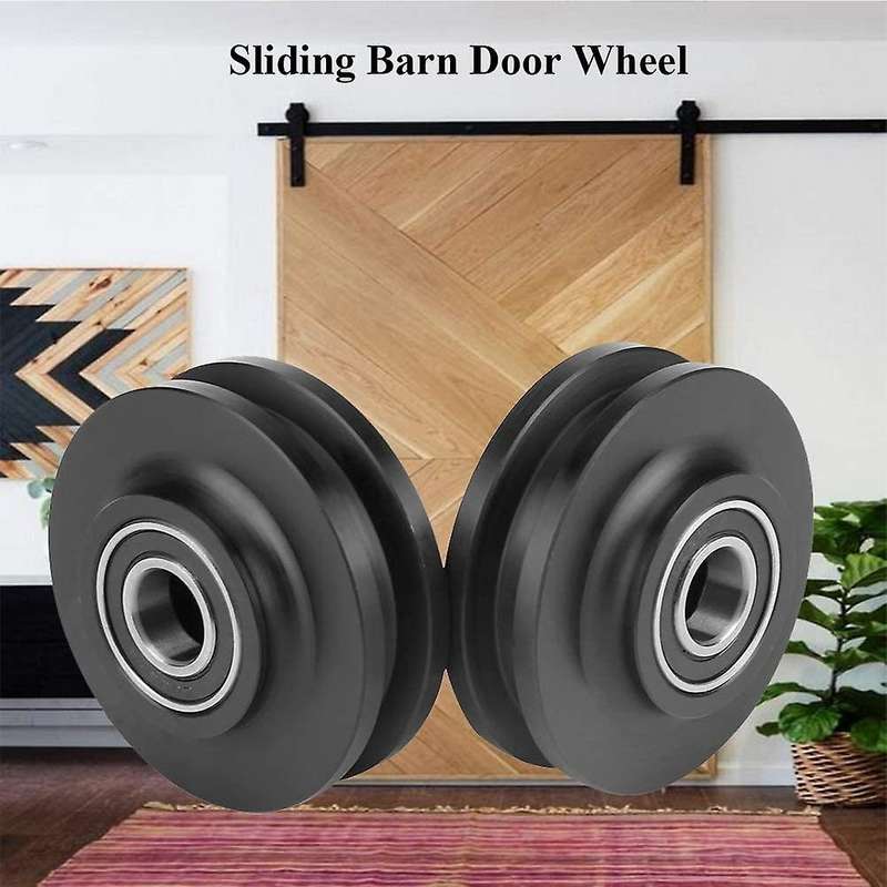 2pcs Sliding Barn Door Wheel Window Pulley Roller for Diy Barn Door