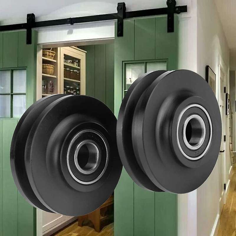 2pcs Sliding Barn Door Wheel Window Pulley Roller for Diy Barn Door