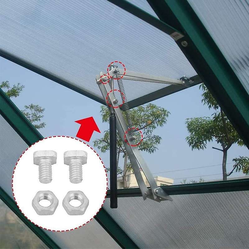 200 Pcs M6x12mm Greenhouse Nuts and Bolts Greenhouse Repair Kit
