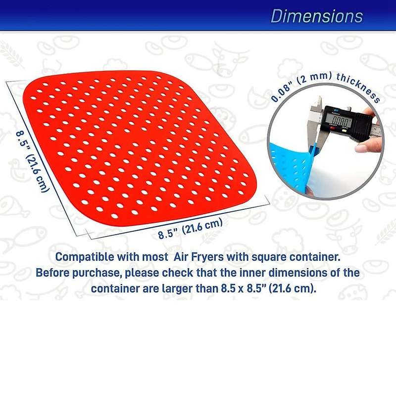 Reusable Silicone Air Fryer Liners,air Fryer Accessories, Non Stick