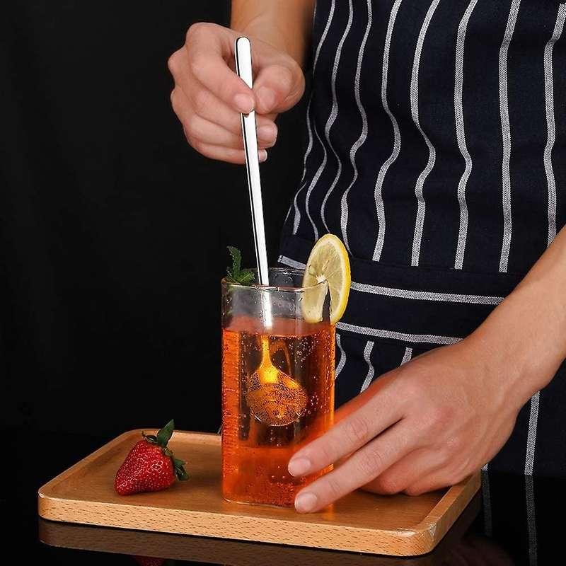 8 Pack Long Handle Iced Tea Spoons,9.5 Inch Stainless Steel Teaspoon