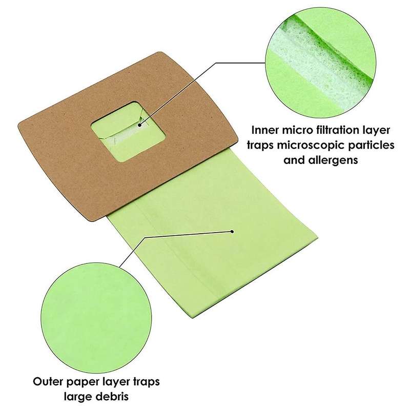 10 Pcs Replacement Garbage Bag for Oreck Xl Buster B Canister
