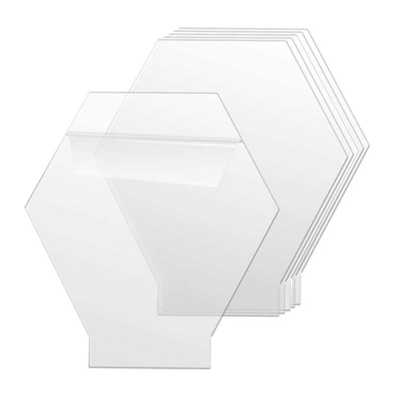 2mm Acrylic Blanks for Light Base, 6pcs Clear Acrylic Sheets