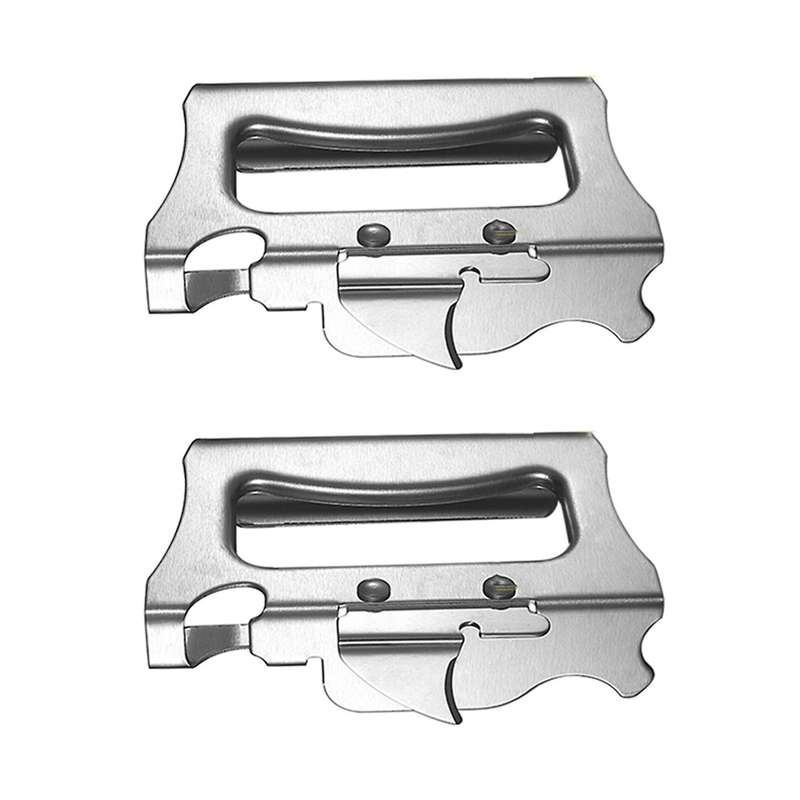 2x Multifunctional Manual Can Opener Stainless Steel Canned Knife