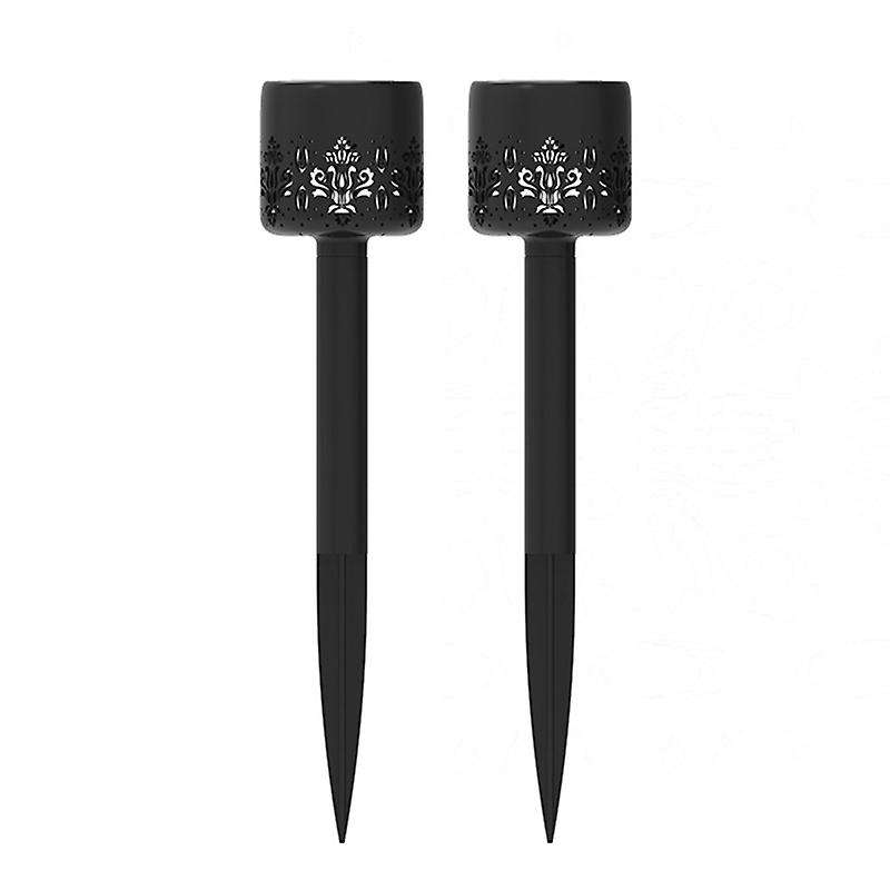 2pcs Solar Garden Lights Outdoor Waterproof Ip65 Ground Lawn Lamp