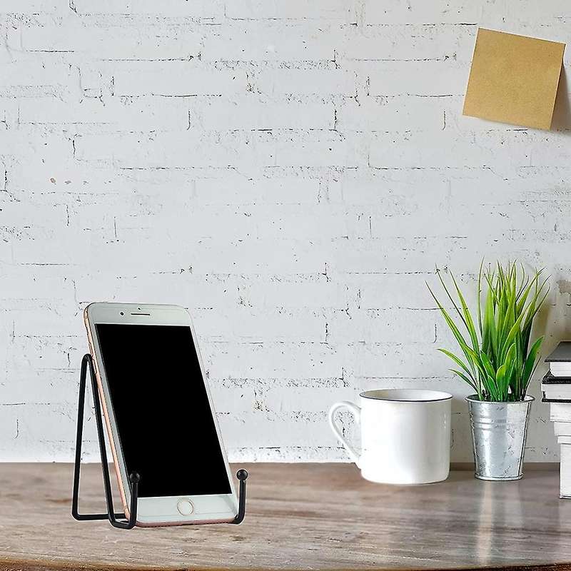 Plate Holder Display Stands, Metal Black Frame Stand 4 Inch