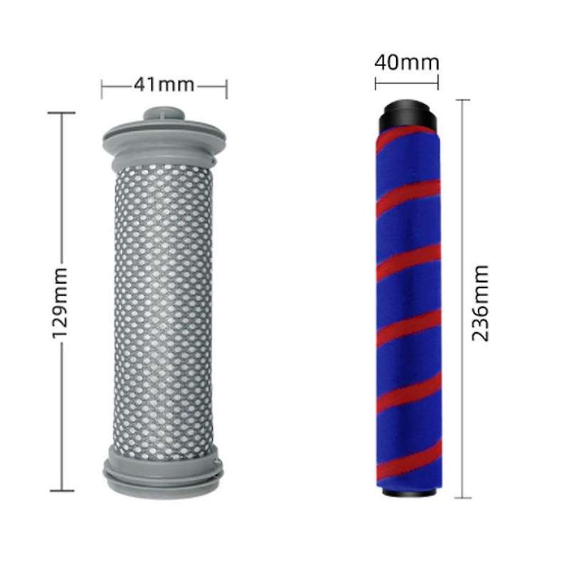 3pcs Roller Brush Hepa Filter for Tineco A10/a11 Hero A10/a11 Vacuums