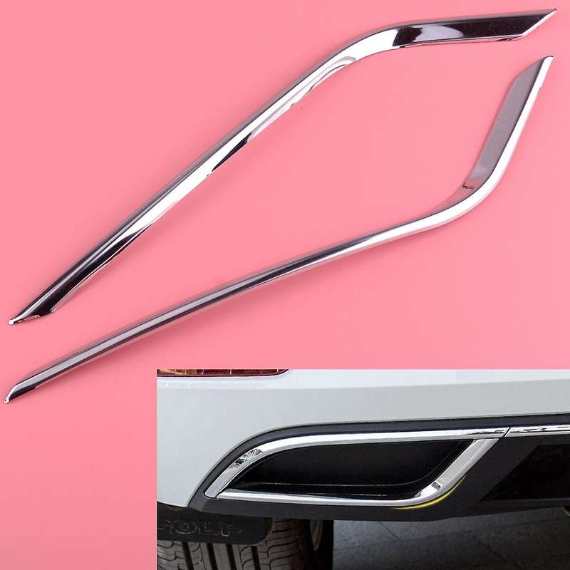 2pcs Car Rear Exhaust Muffler Trim for Golf 7.5 Mk7 2018 Accessories