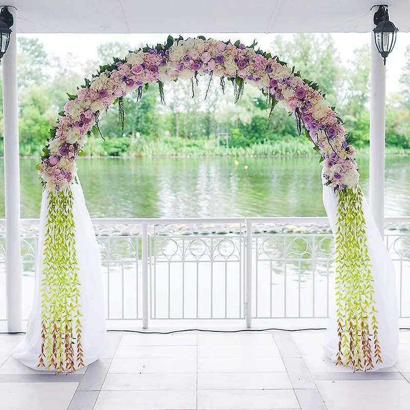 8 Pack Fake Greenery Leaves Garland Uv Resistant Hanging Vine Plant