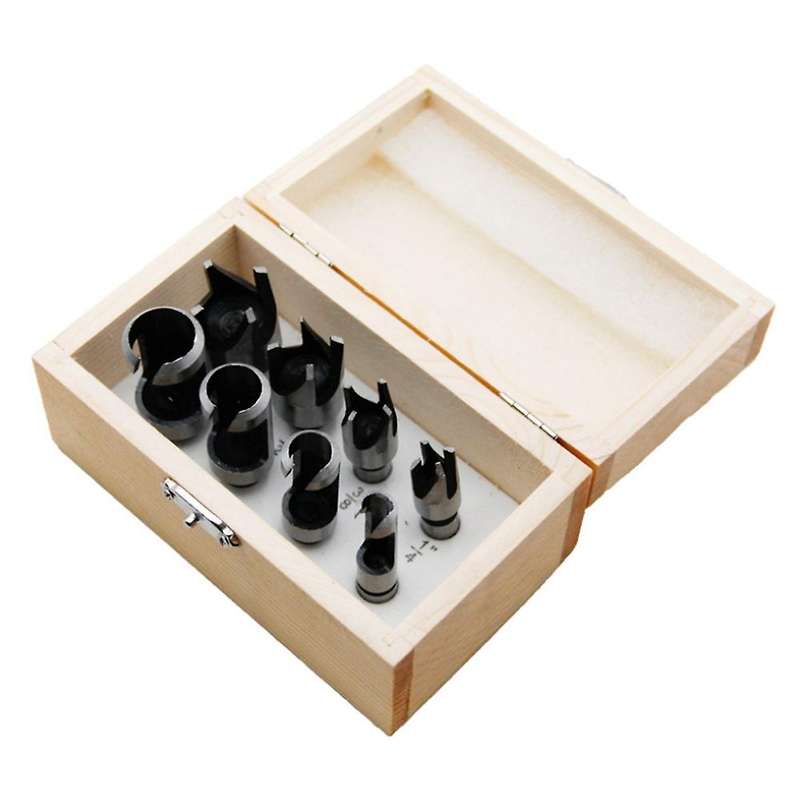 8pcs 6/10/13/16mm Wood Plug Cutting Drill Bits Cylinder Claw Cutter