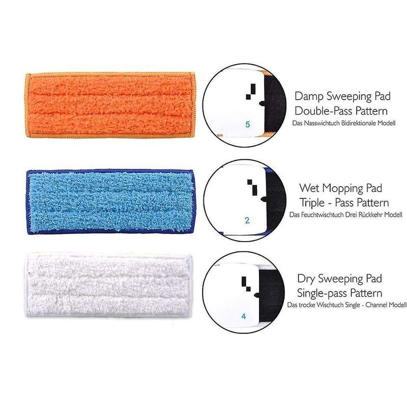 5pcs Washable Wet Damp Dry Pad Cloth for Irobot Braava Jet 240 241